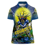 We Are Cowboys Halloween Women Polo Shirt Pumpkin Scary Spooky Season - Aussie Hoodie