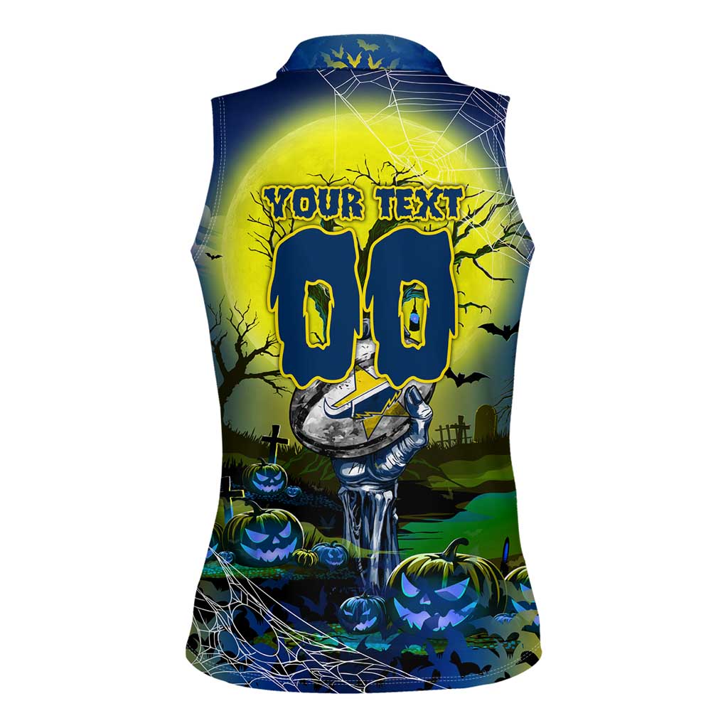 We Are Cowboys Halloween Women Sleeveless Polo Shirt Pumpkin Scary Spooky Season - Aussie Hoodie