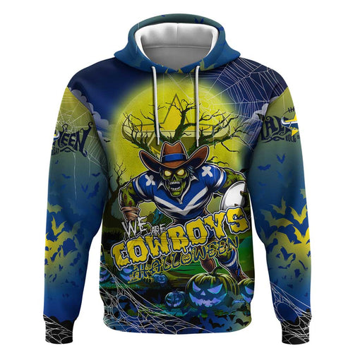 We Are Cowboys Halloween Zip Hoodie Pumpkin Scary Spooky Season - Aussie Hoodie