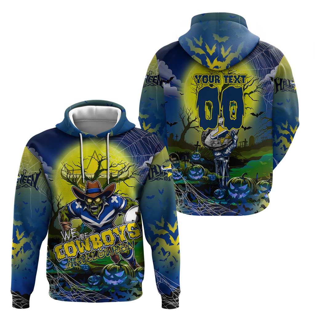 We Are Cowboys Halloween Zip Hoodie Pumpkin Scary Spooky Season - Aussie Hoodie