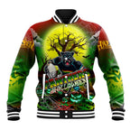 We Are Panthers Halloween Baseball Jacket Pumpkin Scary Spooky Season - Aussie Hoodie