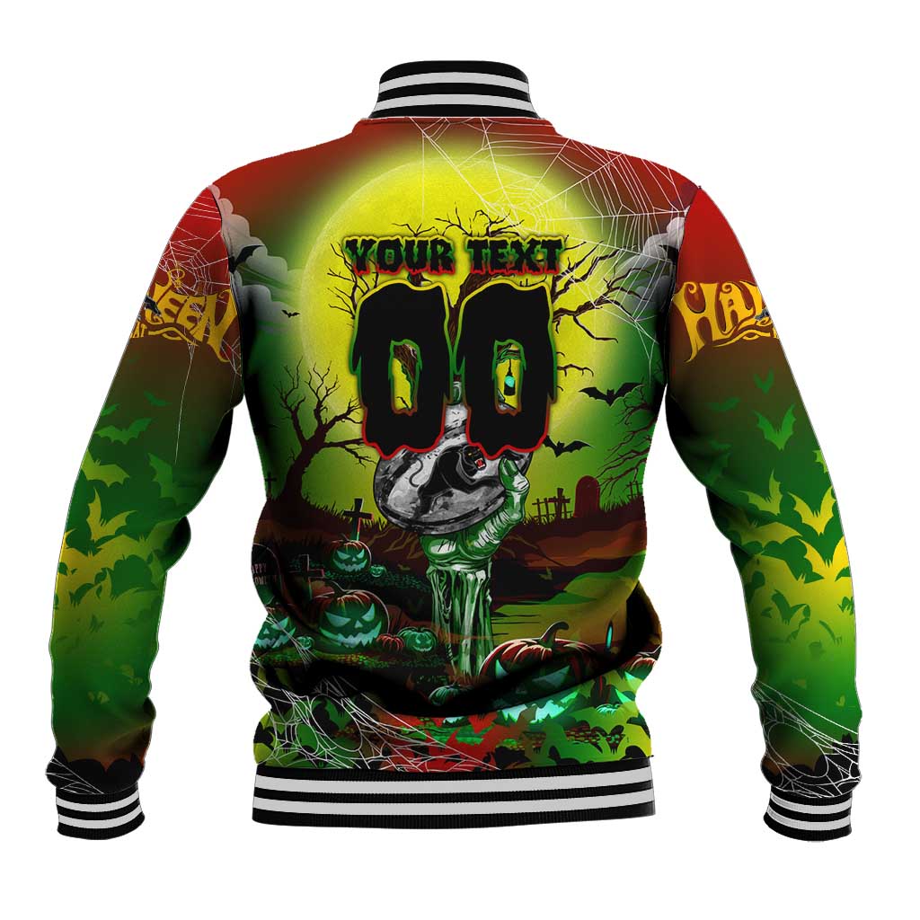 We Are Panthers Halloween Baseball Jacket Pumpkin Scary Spooky Season - Aussie Hoodie