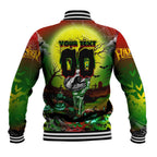 We Are Panthers Halloween Baseball Jacket Pumpkin Scary Spooky Season - Aussie Hoodie