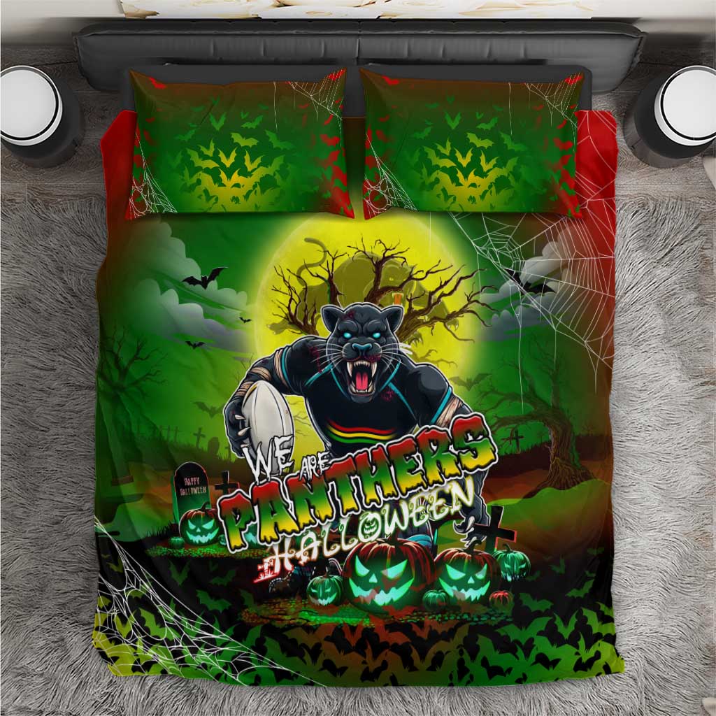 We Are Panthers Halloween Bedding Set Pumpkin Scary Spooky Season - Aussie Hoodie