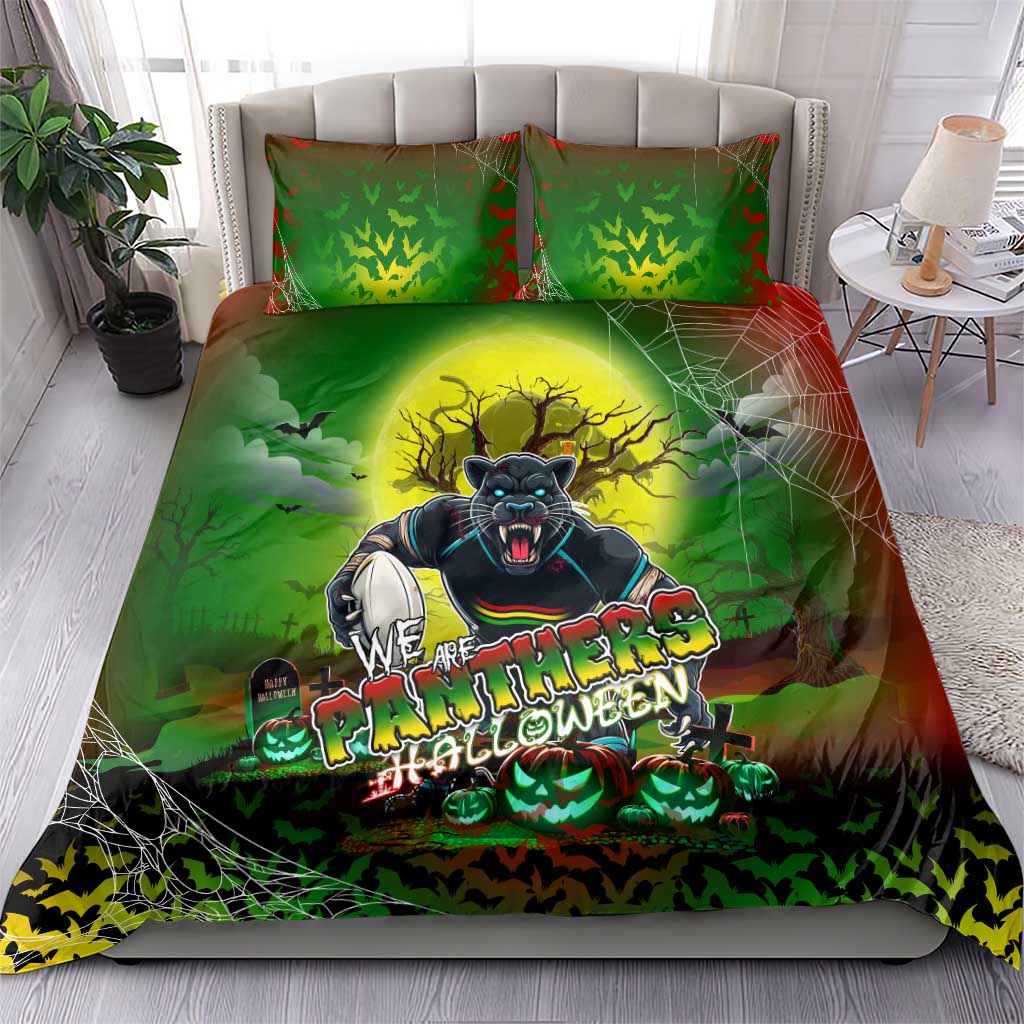 We Are Panthers Halloween Bedding Set Pumpkin Scary Spooky Season - Aussie Hoodie