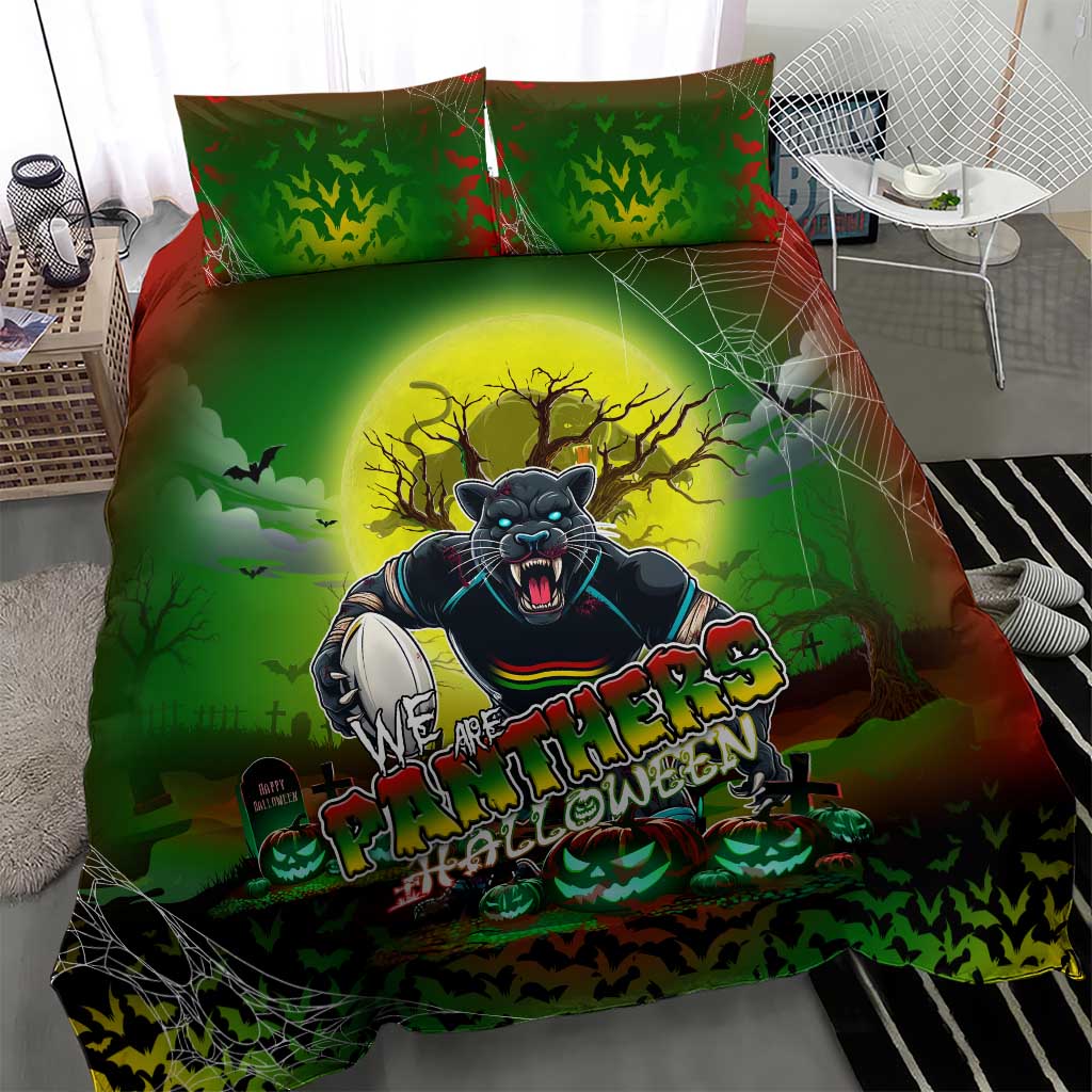 We Are Panthers Halloween Bedding Set Pumpkin Scary Spooky Season - Aussie Hoodie