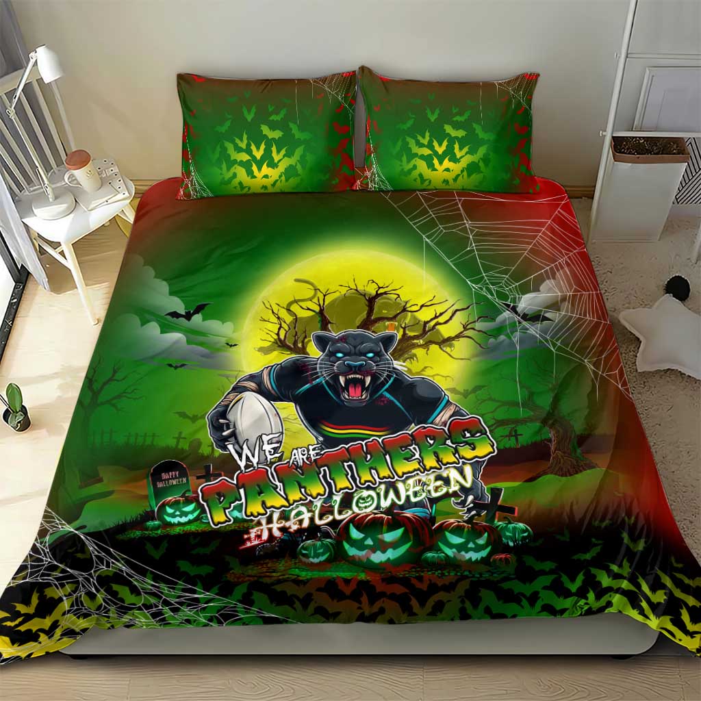 We Are Panthers Halloween Bedding Set Pumpkin Scary Spooky Season - Aussie Hoodie