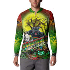 We Are Panthers Halloween Button Sweatshirt Pumpkin Scary Spooky Season - Aussie Hoodie