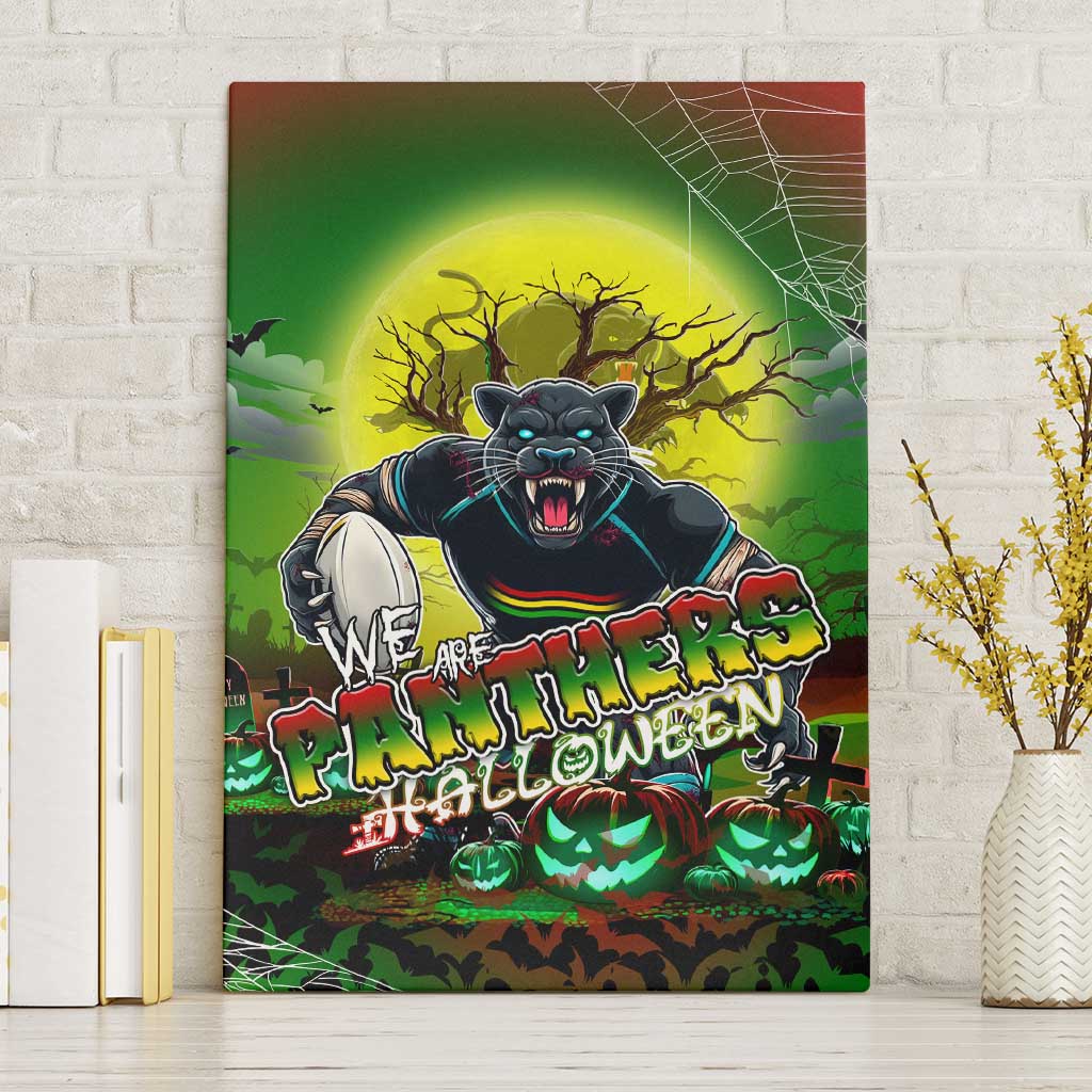We Are Panthers Halloween Canvas Wall Art Pumpkin Scary Spooky Season - Aussie Hoodie
