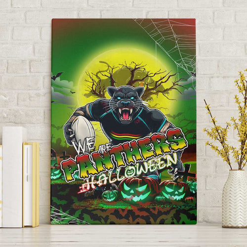 We Are Panthers Halloween Canvas Wall Art Pumpkin Scary Spooky Season - Aussie Hoodie