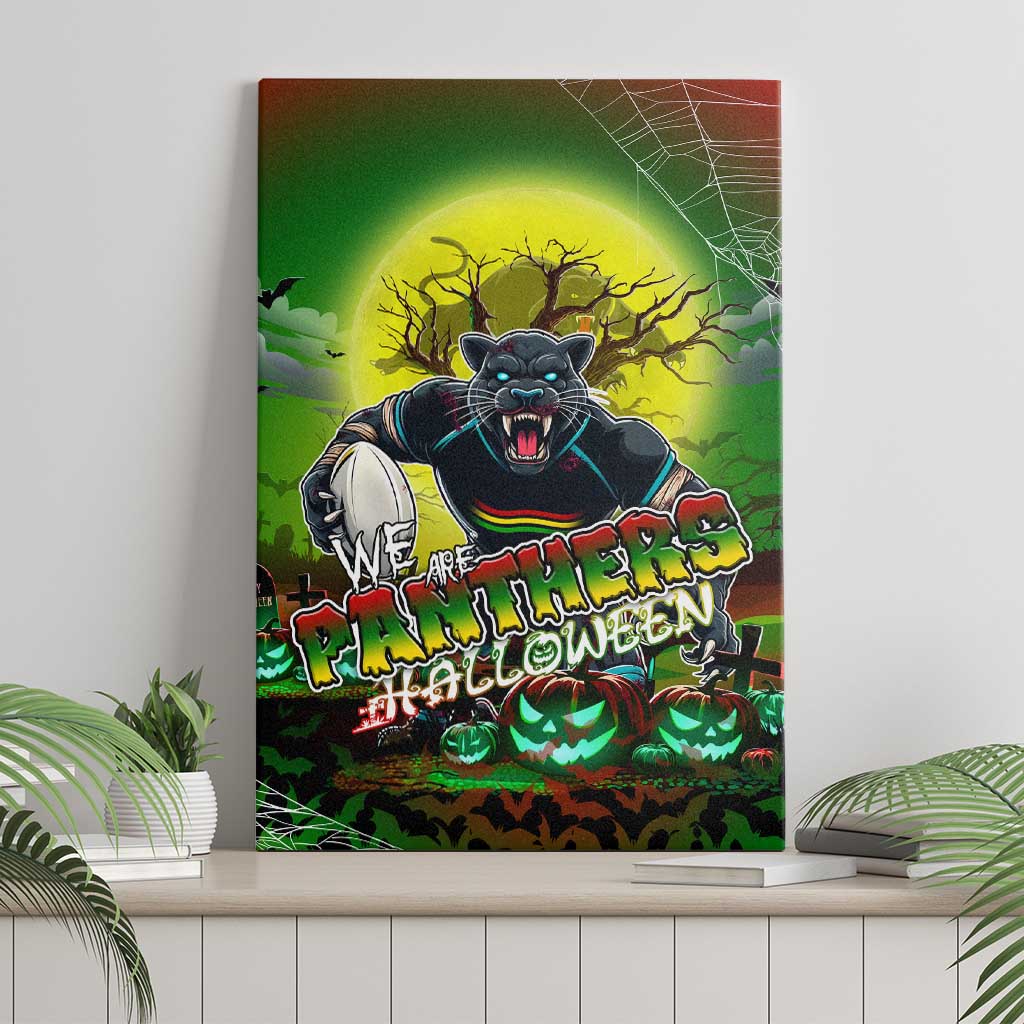 We Are Panthers Halloween Canvas Wall Art Pumpkin Scary Spooky Season - Aussie Hoodie