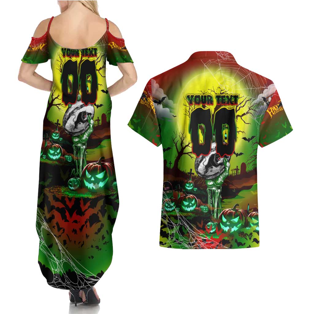 We Are Panthers Halloween Couples Matching Summer Maxi Dress and Hawaiian Shirt Pumpkin Scary Spooky Season - Aussie Hoodie