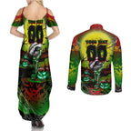 We Are Panthers Halloween Couples Matching Summer Maxi Dress and Long Sleeve Button Shirt Pumpkin Scary Spooky Season - Aussie Hoodie