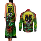 We Are Panthers Halloween Couples Matching Tank Maxi Dress and Long Sleeve Button Shirt Pumpkin Scary Spooky Season - Aussie Hoodie