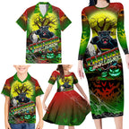 We Are Panthers Halloween Family Matching Long Sleeve Bodycon Dress and Hawaiian Shirt Pumpkin Scary Spooky Season - Aussie Hoodie