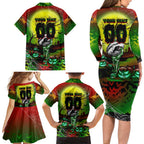 We Are Panthers Halloween Family Matching Long Sleeve Bodycon Dress and Hawaiian Shirt Pumpkin Scary Spooky Season - Aussie Hoodie