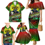 We Are Panthers Halloween Family Matching Mermaid Dress and Hawaiian Shirt Pumpkin Scary Spooky Season - Aussie Hoodie