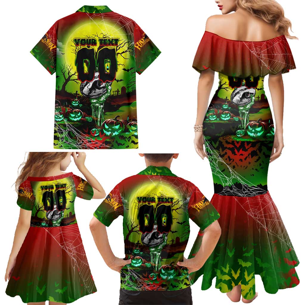 We Are Panthers Halloween Family Matching Mermaid Dress and Hawaiian Shirt Pumpkin Scary Spooky Season - Aussie Hoodie