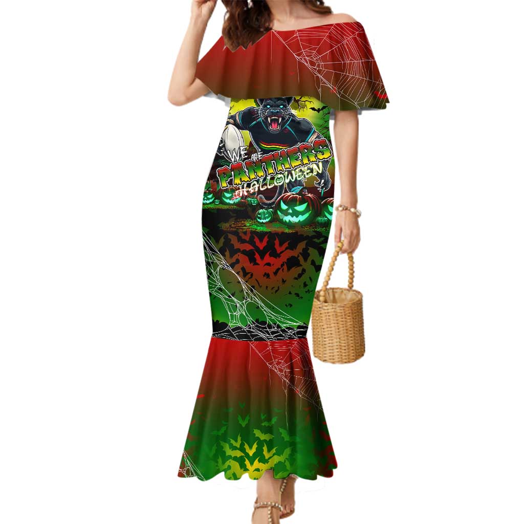 We Are Panthers Halloween Family Matching Mermaid Dress and Hawaiian Shirt Pumpkin Scary Spooky Season - Aussie Hoodie