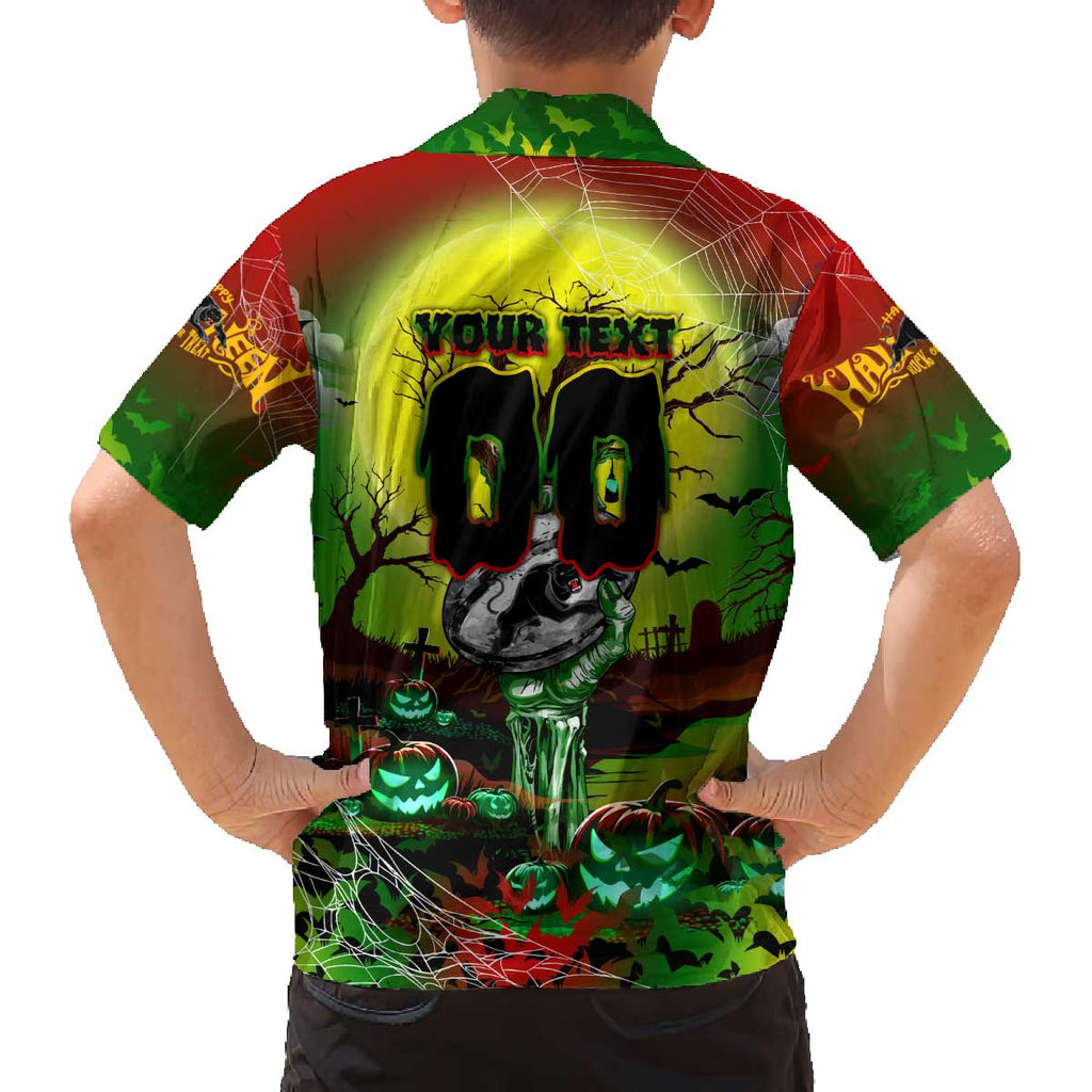 We Are Panthers Halloween Family Matching Off The Shoulder Long Sleeve Dress and Hawaiian Shirt Pumpkin Scary Spooky Season - Aussie Hoodie
