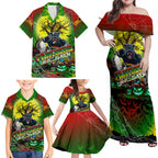 We Are Panthers Halloween Family Matching Off Shoulder Maxi Dress and Hawaiian Shirt Pumpkin Scary Spooky Season - Aussie Hoodie