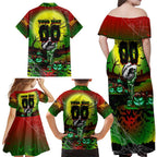 We Are Panthers Halloween Family Matching Off Shoulder Maxi Dress and Hawaiian Shirt Pumpkin Scary Spooky Season - Aussie Hoodie