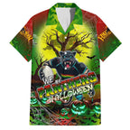 We Are Panthers Halloween Family Matching Off Shoulder Short Dress and Hawaiian Shirt Pumpkin Scary Spooky Season - Aussie Hoodie