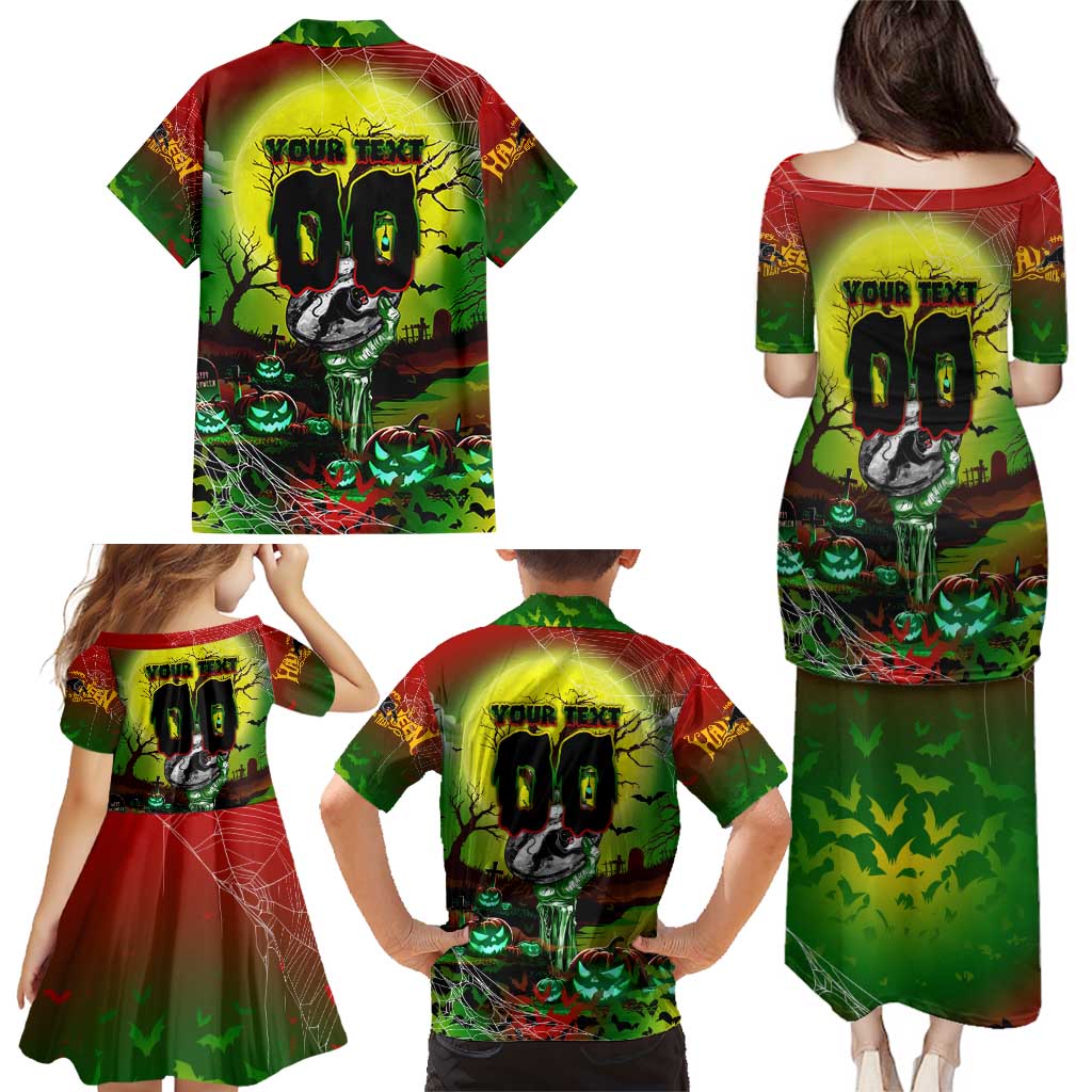 We Are Panthers Halloween Family Matching Puletasi and Hawaiian Shirt Pumpkin Scary Spooky Season - Aussie Hoodie