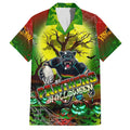 We Are Panthers Halloween Family Matching Short Sleeve Bodycon Dress and Hawaiian Shirt Pumpkin Scary Spooky Season - Aussie Hoodie