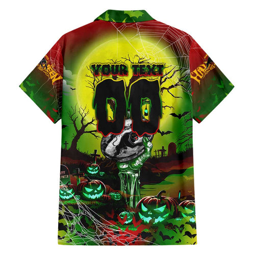 We Are Panthers Halloween Family Matching Short Sleeve Bodycon Dress and Hawaiian Shirt Pumpkin Scary Spooky Season - Aussie Hoodie