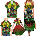 We Are Panthers Halloween Family Matching Summer Maxi Dress and Hawaiian Shirt Pumpkin Scary Spooky Season - Aussie Hoodie