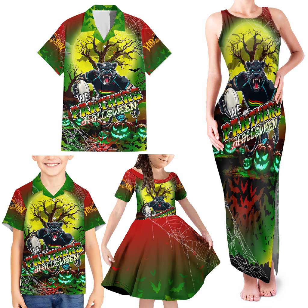 We Are Panthers Halloween Family Matching Tank Maxi Dress and Hawaiian Shirt Pumpkin Scary Spooky Season - Aussie Hoodie