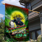 We Are Panthers Halloween Garden Flag Pumpkin Scary Spooky Season - Aussie Hoodie