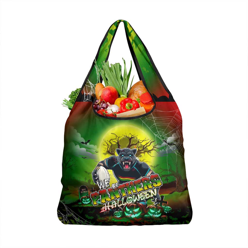 We Are Panthers Halloween Grocery Bag Pumpkin Scary Spooky Season - Aussie Hoodie
