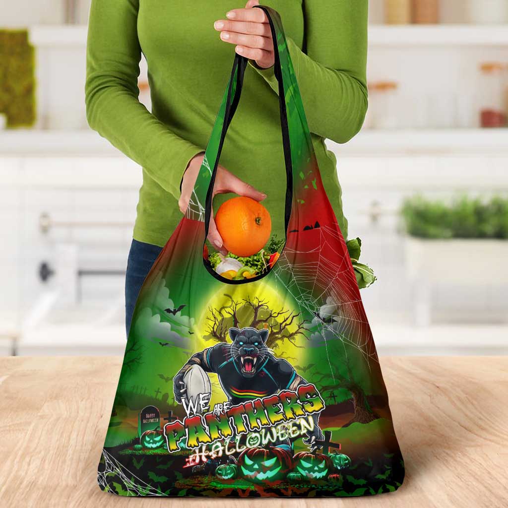 We Are Panthers Halloween Grocery Bag Pumpkin Scary Spooky Season - Aussie Hoodie