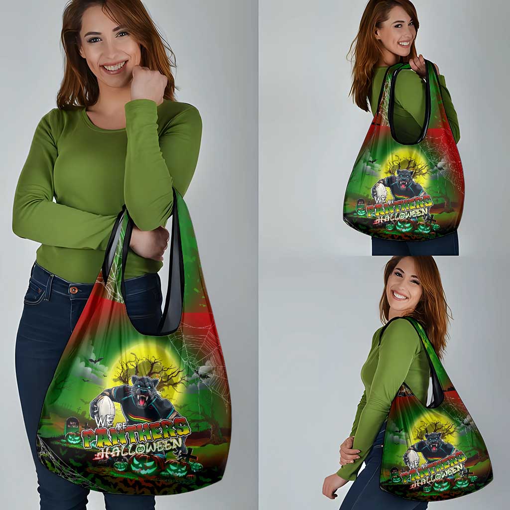 We Are Panthers Halloween Grocery Bag Pumpkin Scary Spooky Season - Aussie Hoodie