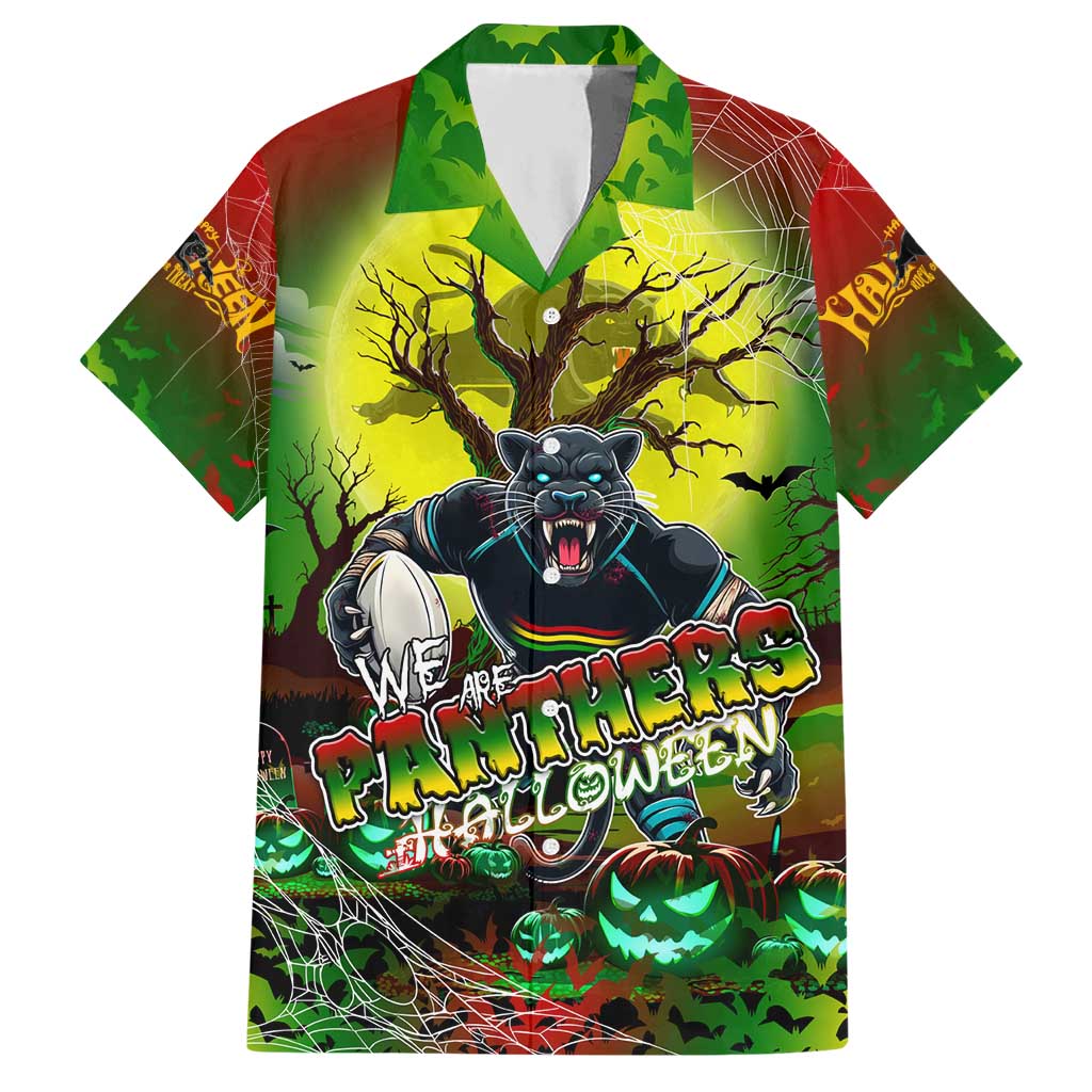 We Are Panthers Halloween Hawaiian Shirt Pumpkin Scary Spooky Season - Aussie Hoodie