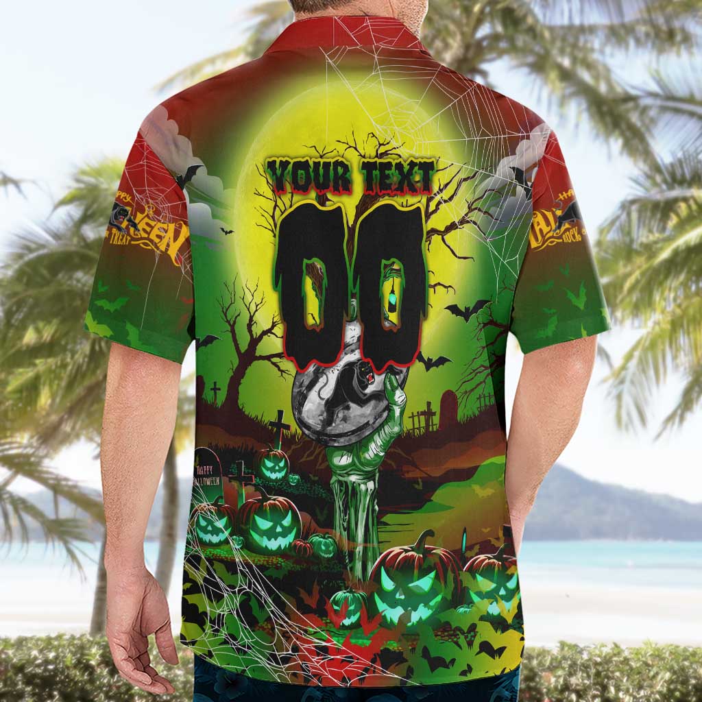 We Are Panthers Halloween Hawaiian Shirt Pumpkin Scary Spooky Season - Aussie Hoodie