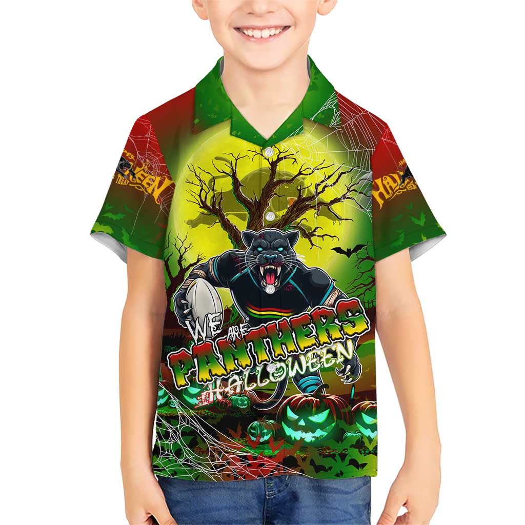 We Are Panthers Halloween Hawaiian Shirt Pumpkin Scary Spooky Season - Aussie Hoodie