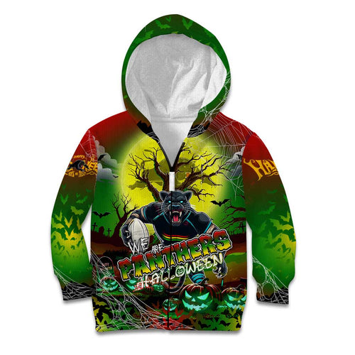 We Are Panthers Halloween Kid Hoodie Pumpkin Scary Spooky Season - Aussie Hoodie