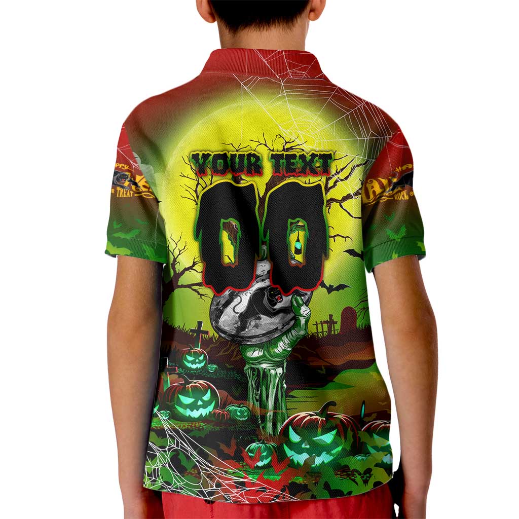 We Are Panthers Halloween Kid Polo Shirt Pumpkin Scary Spooky Season - Aussie Hoodie