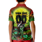 We Are Panthers Halloween Kid Polo Shirt Pumpkin Scary Spooky Season - Aussie Hoodie