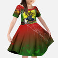 We Are Panthers Halloween Kid Short Sleeve Dress Pumpkin Scary Spooky Season - Aussie Hoodie