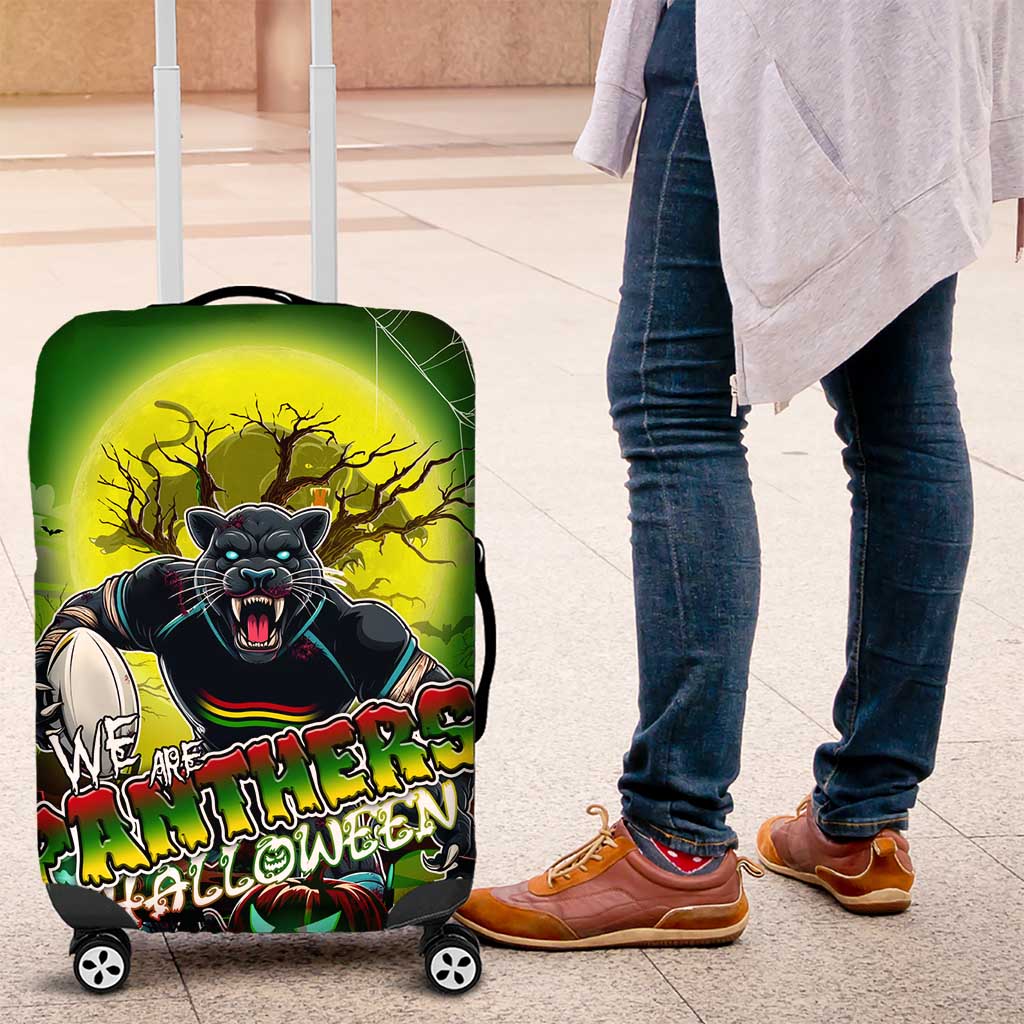 We Are Panthers Halloween Luggage Cover Pumpkin Scary Spooky Season - Aussie Hoodie