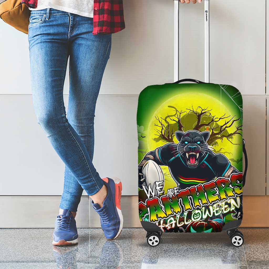 We Are Panthers Halloween Luggage Cover Pumpkin Scary Spooky Season - Aussie Hoodie