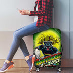 We Are Panthers Halloween Luggage Cover Pumpkin Scary Spooky Season - Aussie Hoodie