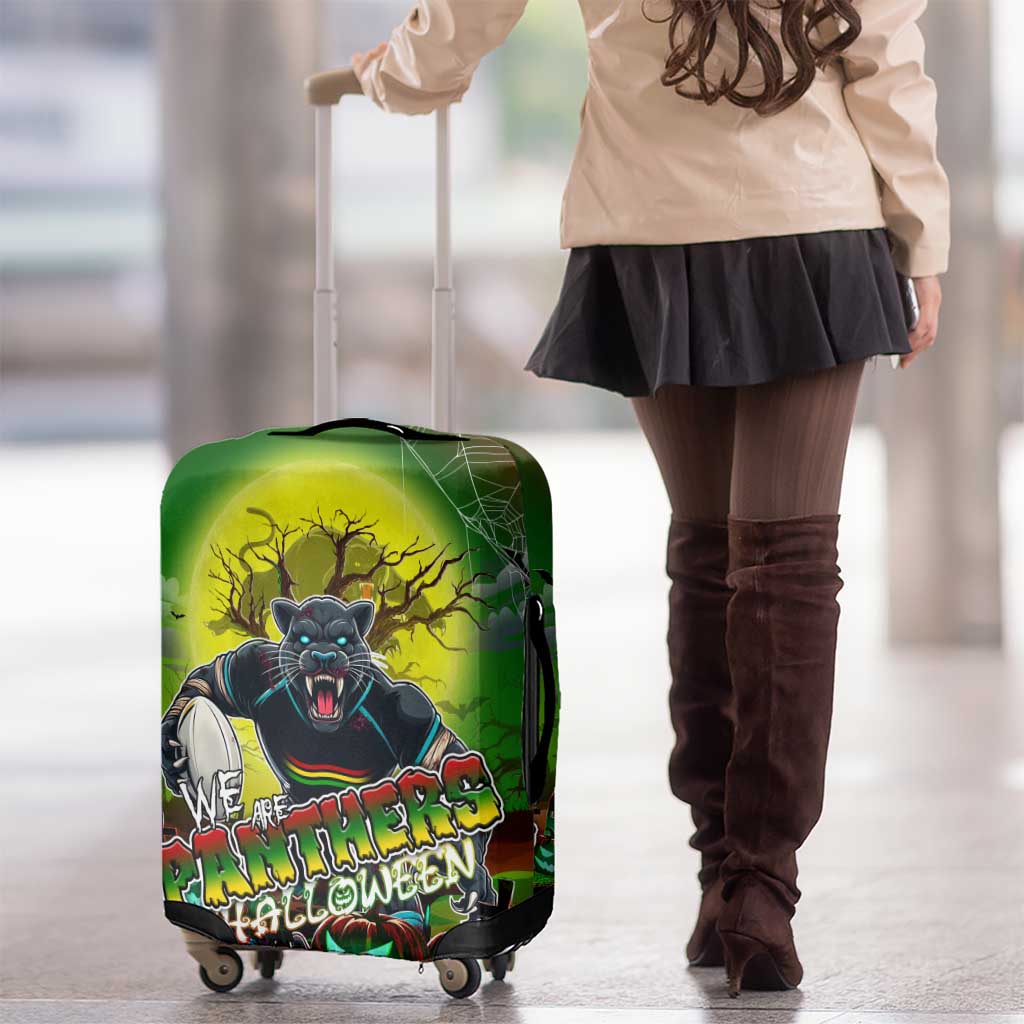We Are Panthers Halloween Luggage Cover Pumpkin Scary Spooky Season - Aussie Hoodie