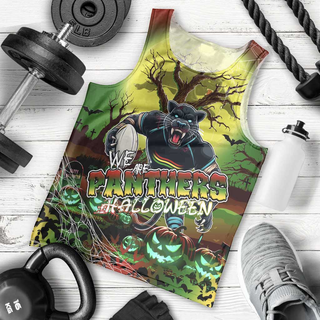 We Are Panthers Halloween Men Tank Top Pumpkin Scary Spooky Season - Aussie Hoodie