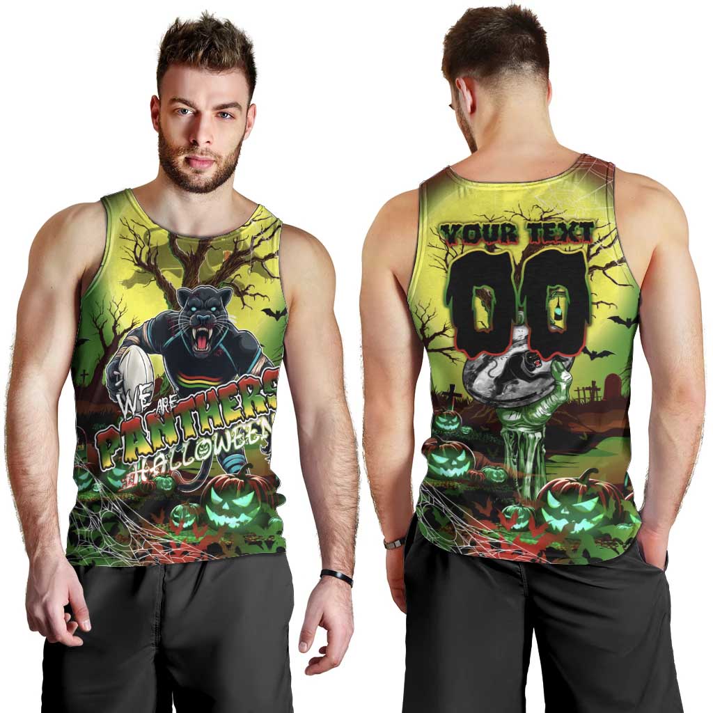 We Are Panthers Halloween Men Tank Top Pumpkin Scary Spooky Season - Aussie Hoodie