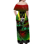 We Are Panthers Halloween Off Shoulder Maxi Dress Pumpkin Scary Spooky Season - Aussie Hoodie